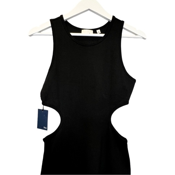 Aritzia Wilfred Free | NWT Black Dray Cutout Dress Sz Medium - Picture 3 of 10